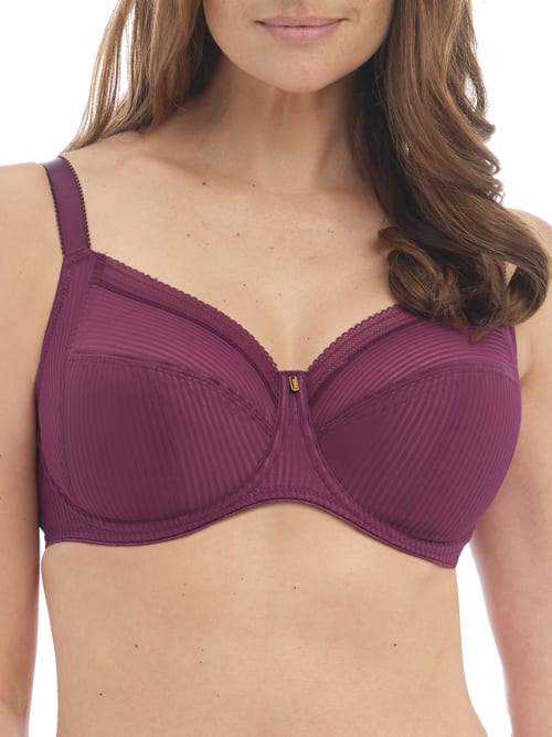 Shop Fantasie Fusion Side Support Bra In Black Cherry