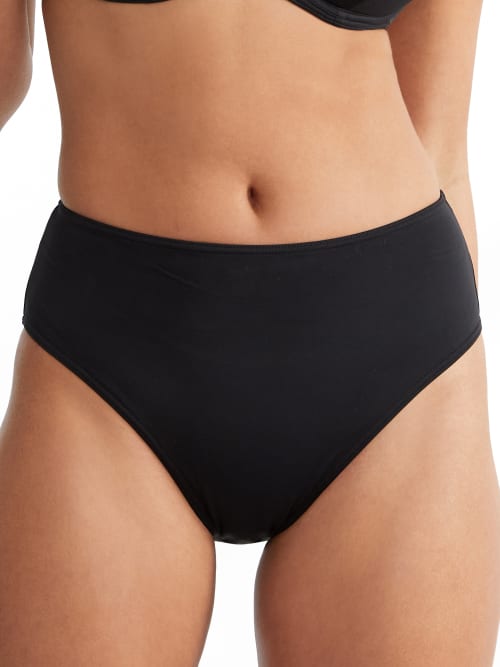 Shop Freya Jewel Cove High-waist Bikini Bottom In Black Solid