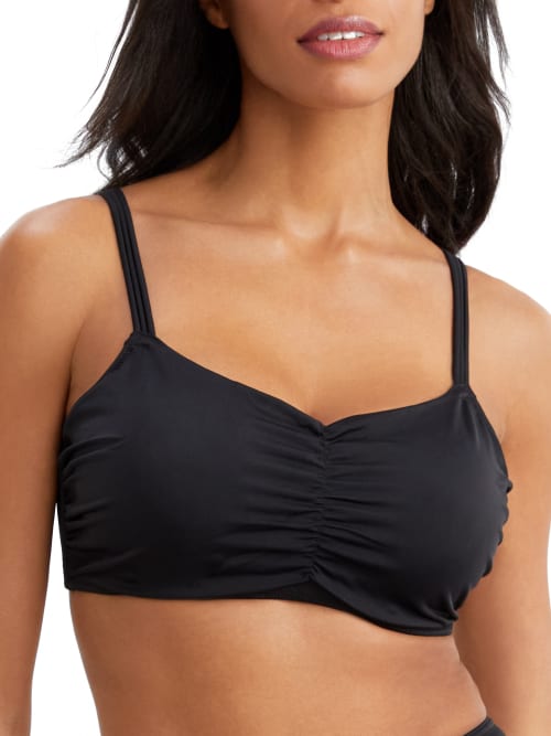 Freya Jewel Cove Convertible Bikini Top In Black Solid