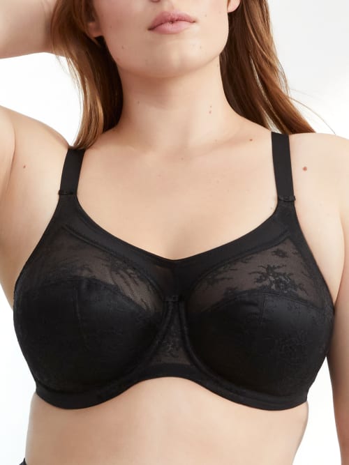 Shop Goddess Verity Banded Full Coverage Bra In Black