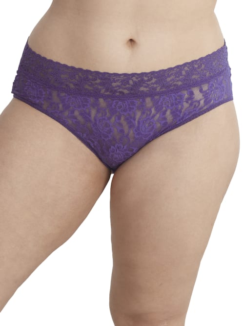 Hanky Panky Plus Size Signature Lace French Brief In Wild Violet Purple