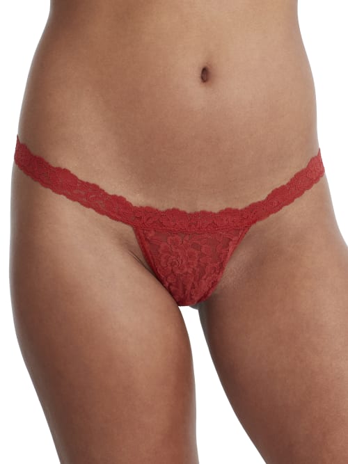 Hanky Panky Signature Lace G-string Burnt Sienna Red In Burnt Sienna