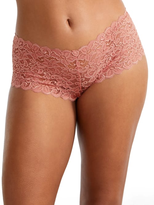 Shop Hanro Luxury Moments Boyshort In Sweet Pepper