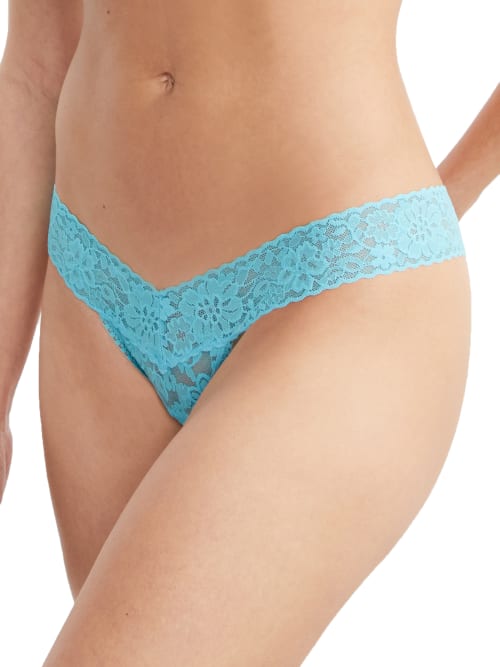 Shop Hanky Panky Daily Lace Low Rise Thong In Whisper