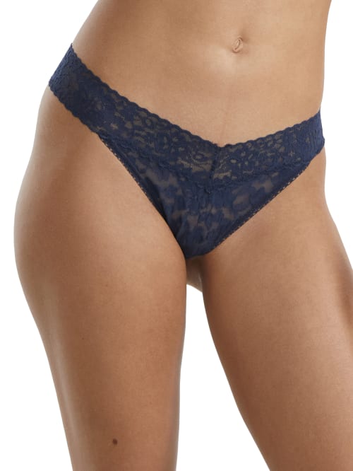 Hanky Panky Daily Lace Original Rise Thong In Nightshade
