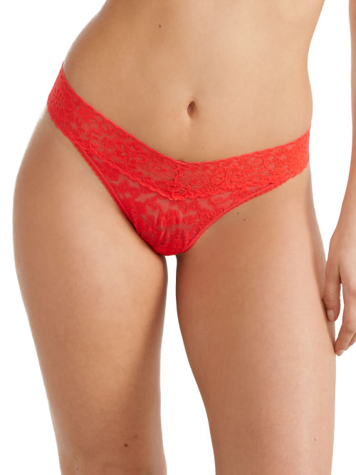 Hanky Panky Women's Daily Lace Original Rise Thong, Allspice