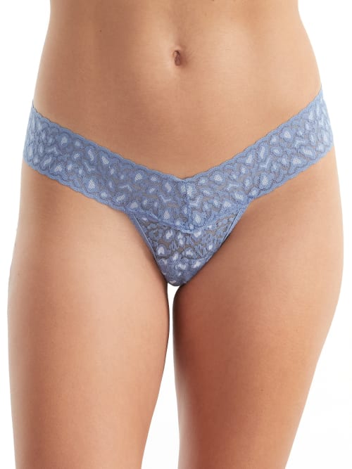 HANKY PANKY LEOPARD CROSS-DYED LOW RISE THONG