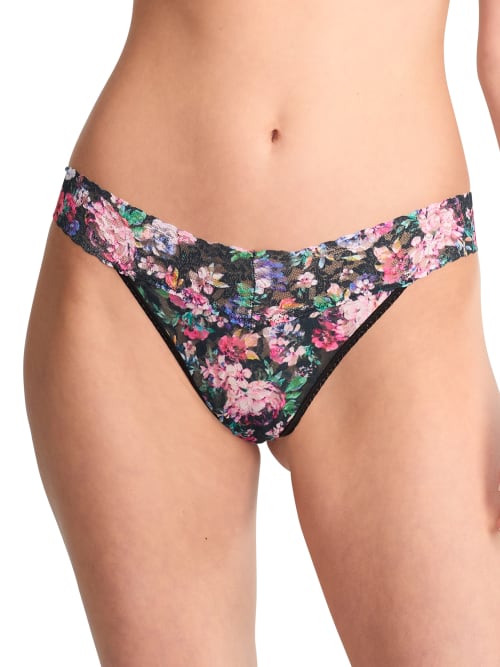 Signature Lace Original Rise Printed Thong