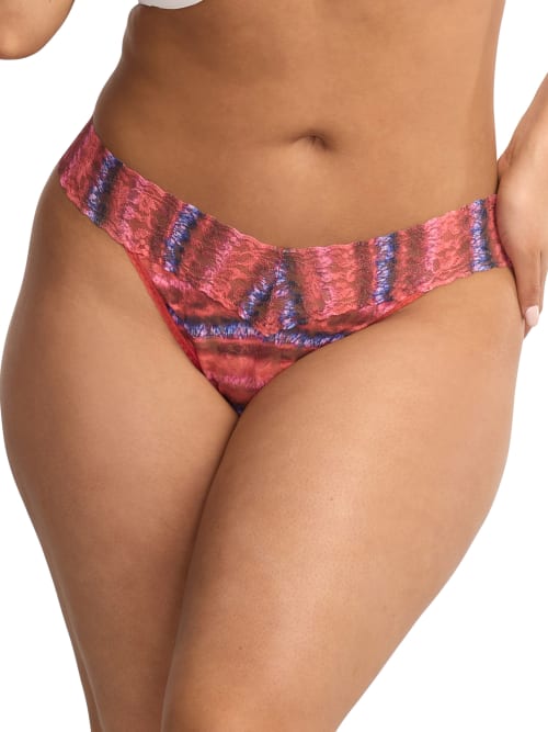 Signature Lace Original Rise Printed Thong