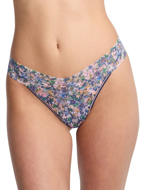 Shop Hanky Panky Signature Lace Original Rise Printed Thong In Staycation