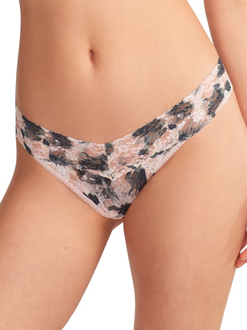 Signature Lace Original Rise Printed Thong