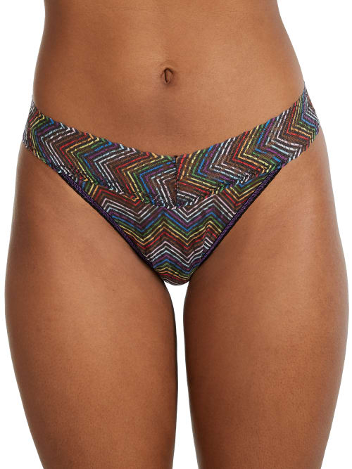 Shop Hanky Panky Signature Lace Original Rise Printed Thong In Up All Night