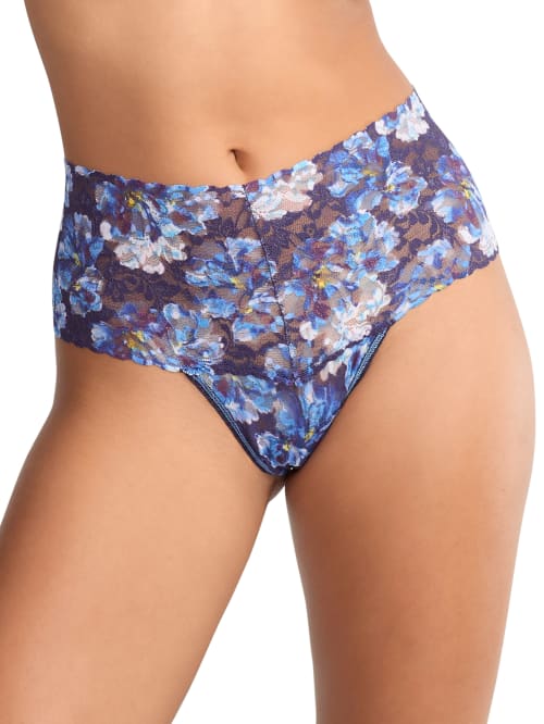 Signature Lace Printed Retro Thong