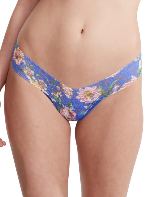 Signature Lace Low Rise Printed Thong