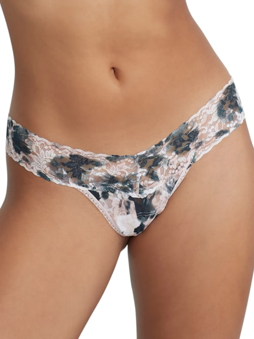 Signature Lace Low Rise Printed Thong