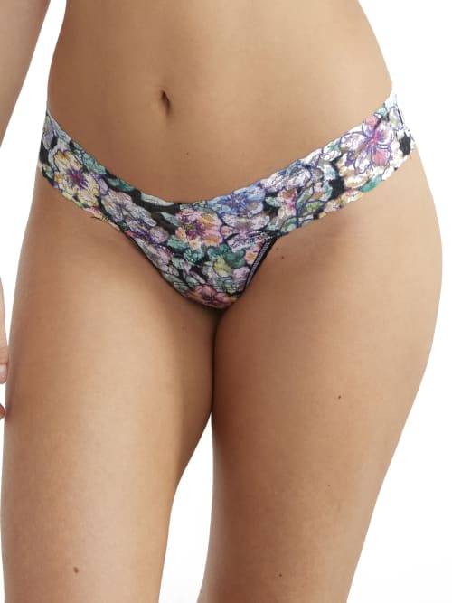 Hanky Panky Signature Lace Low Rise Printed Thong In Fantasy Fiction