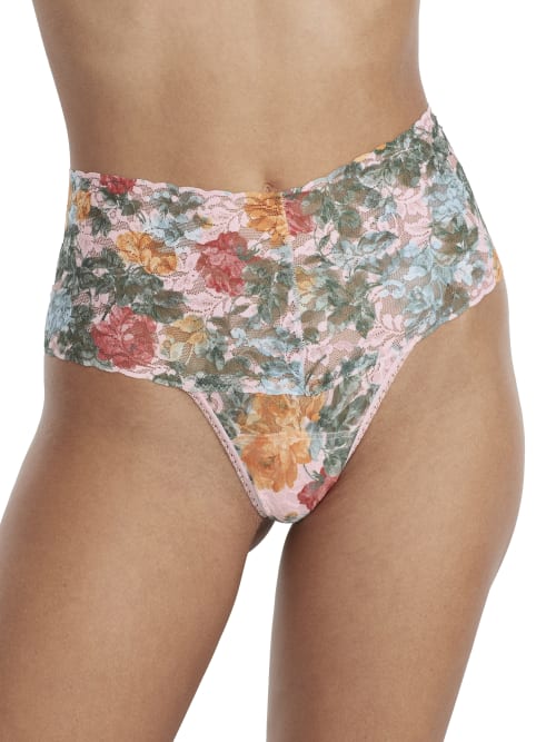Hanky Panky Signature Lace Printed Retro Thong In Lost Promises