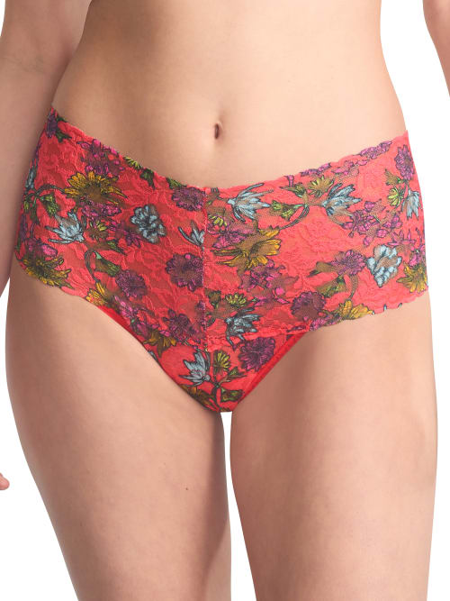 Signature Lace Printed Retro Thong