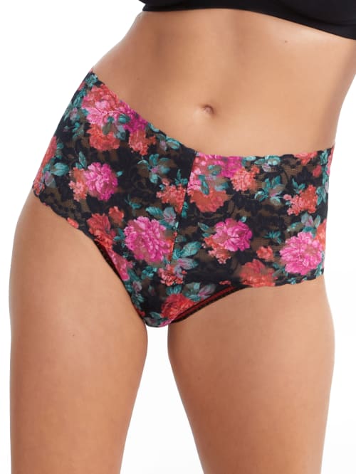 Hanky Panky Printed Retro Lace Thong In Autobiography