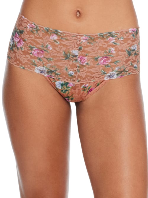 Signature Lace Printed Retro Thong