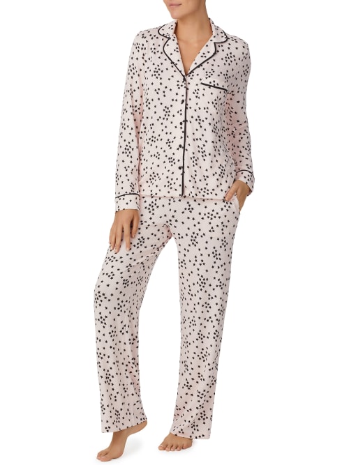 Kate Spade Brushed Sweater Knit Pajama Set In Confetti Stars