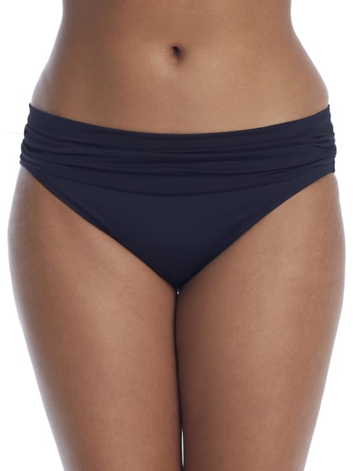 La Blanca Deluxe Island Goddess Reversible Hipster Swim Bikini Bottom In Black