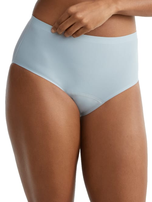 Le Mystere Leak Proof High Waist Brief In Misty Blue
