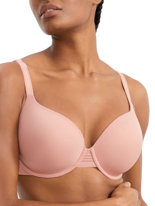 Le Mystere Second Skin Back Smoother T-Shirt Bra 34E, Dark Cherry