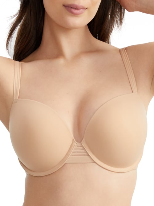 Shop Le Mystere Second Skin Push-up Bra In Natural
