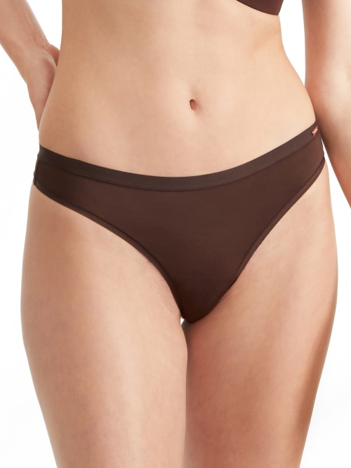 Shop Le Mystere Infinite Comfort Thong In Cocoa Bean