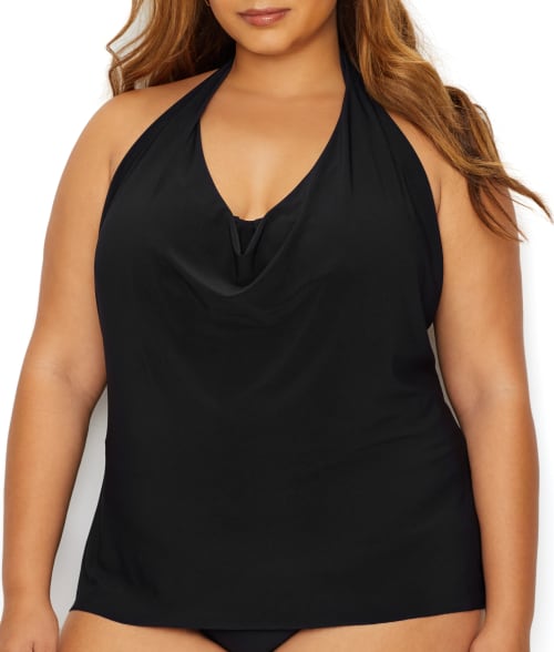 Plus Size Solid Sophie Underwire Tankini Top, Magicsuit, Bare Necessities