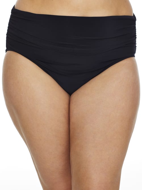 Plus Size Shirred Bikini Bottom