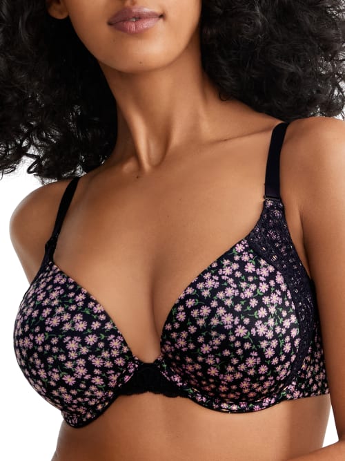 Maidenform Natural Boost T-shirt Bra In Slinky Daisy Print