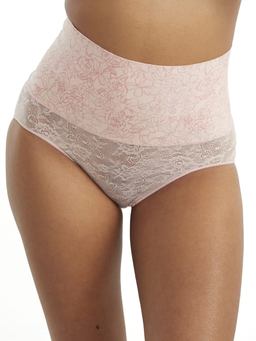 Maidenform Tame Your Tummy Tailored Brief In Ombre Rose Print