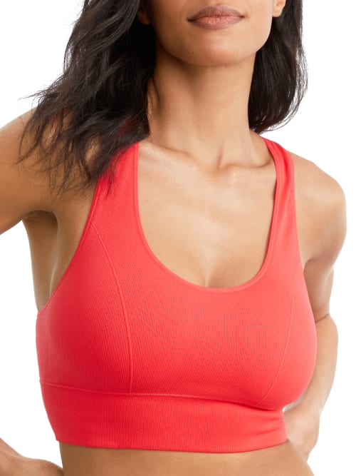 Maidenform Pure Comfort Seamless Crop Top In Red Stone