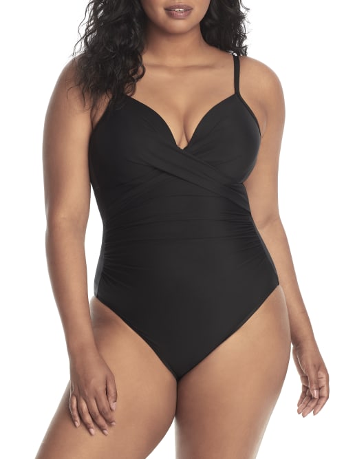 Shop Miraclesuit Rock Solid Captivate Underwire One-piece In Black