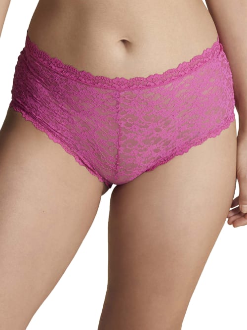 Moi All-over Lace Boyshort In Magenta