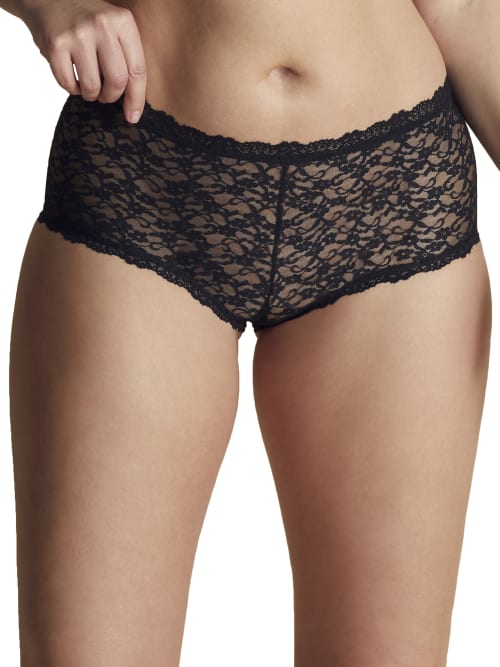 Moi All-over Lace Boyshort In Midnight