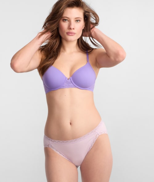 Natori Bliss Cotton French Cut In Lavender Frost