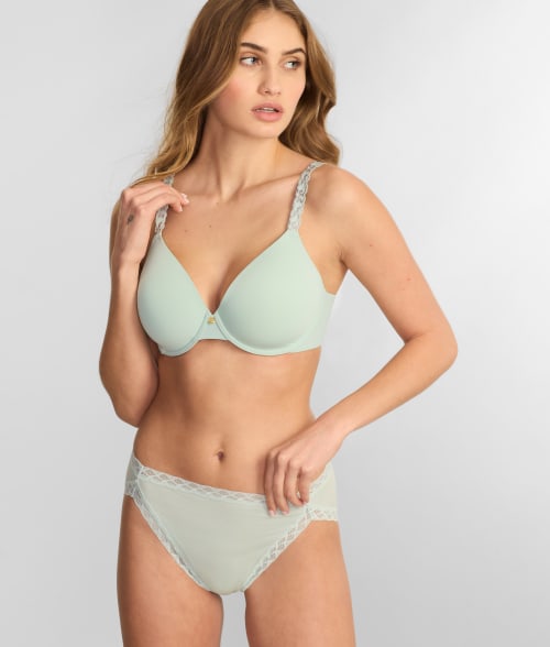 Shop Natori Bliss Cotton French Cut In Morning Dew