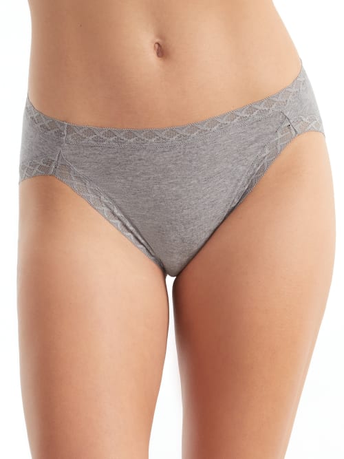 Natori Bliss Cotton French Cut In Heather Grey