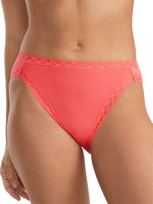 Natori Bliss Cotton French Cut In Bright Coral
