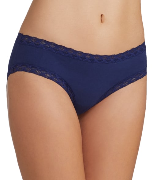 Natori Bliss Cotton Girl Brief In Midnght Navy