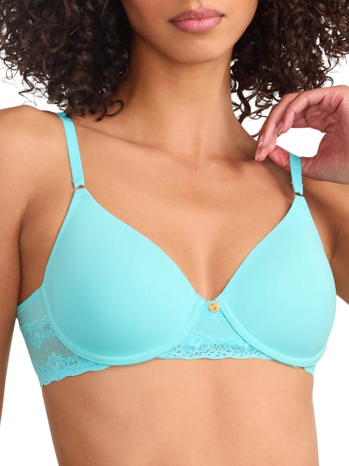 Shop Natori Bliss Perfection T-shirt Bra In Bright Teal
