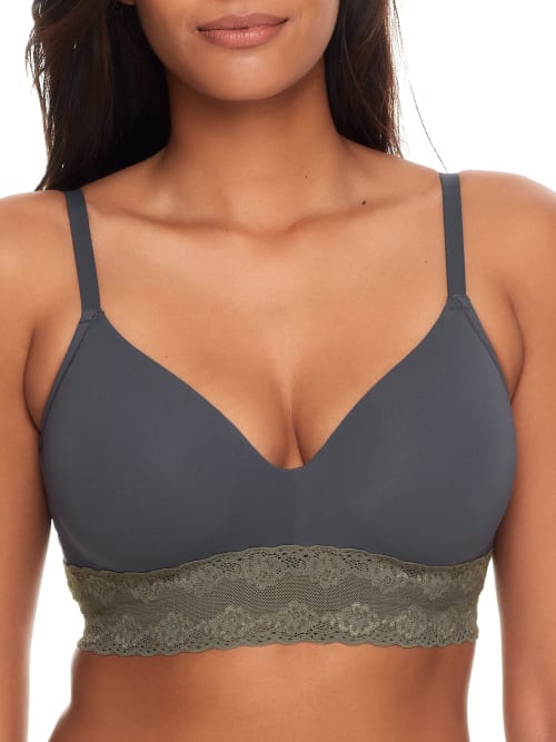 Natori Bliss Perfection Wire-free T-shirt Bra In Ash Navy Anchor
