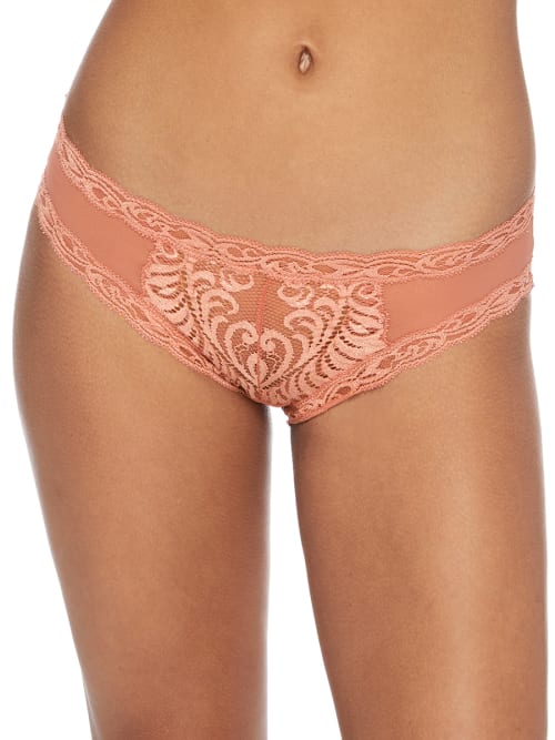 Natori Feathers Low-rise Sheer Hipster Underwear 753023 In Spanish Rose