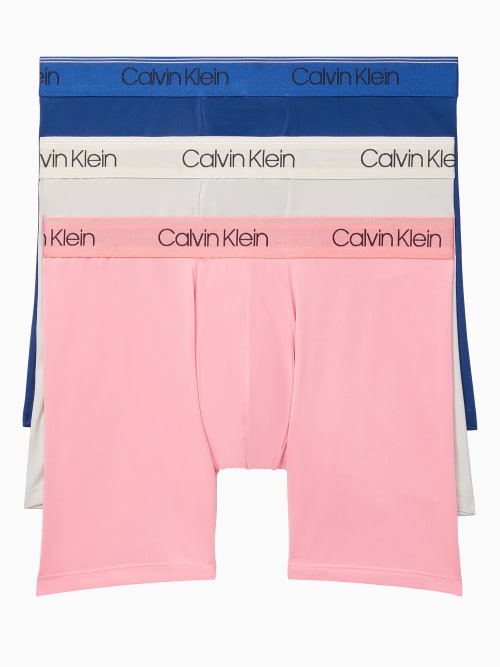 Calvin Klein Micro Stretch Low Rise Boxer Brief 3-pack In Pink Assorted