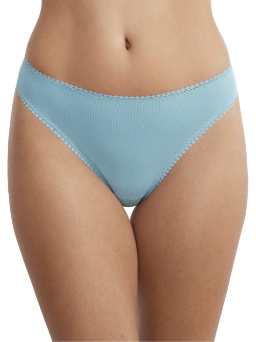 Shop On Gossamer Cabana Cotton Low Rise Hip G Thong In Turquoise Sea