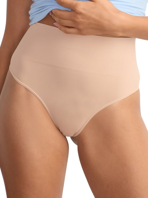 Padma X Bare Necessities Seamless Smoothing Thong In Neutral