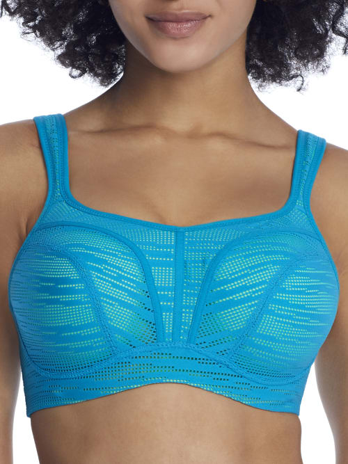 Panache Ultimate High Impact Underwire Sports Bra In Teal Lime